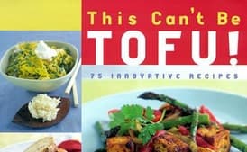 Tofu Triangles in Creamy Nut Buttter Sauce with Scallions