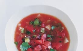 Tomato and Tomatillo Gazpacho