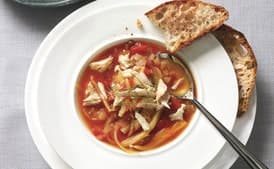 Tomato, Fennel, and Crab Soup