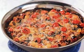 Tomato, Garlic, and Potato Frittata