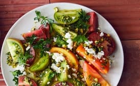 Tomato Salad With Feta And Pistachios