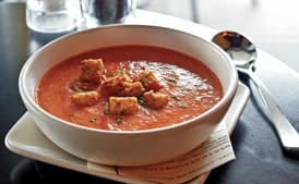 Tom's Tasty Tomato Soup with Brown Butter Croutons
