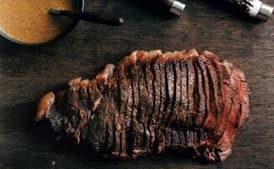 Top Butt Steak with Whiskey Mustard Sauce