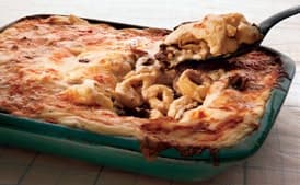 Tortellini Gratinata with Mushrooms and Parsnip Béchamel