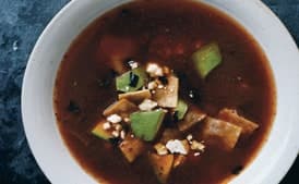 Tortilla Soup with Chiles and Tomatoes