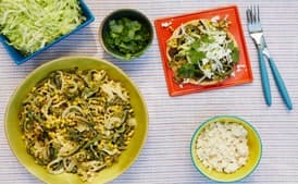 Tostadas with Creamy Roasted Poblanos and Corn