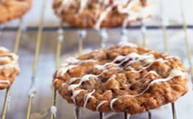 Triple-Chocolate Cranberry Oatmeal Cookies