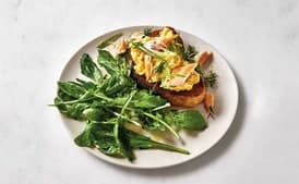 Trout Toast with Soft Scrambled Eggs