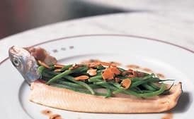 Trout with Haricots Verts and Almonds