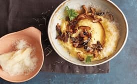 Truffle, Porcini, and Pecorino Cheese Polenta