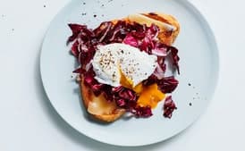 Truffled Toast with Radicchio and Egg