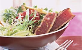 Tuna, Fennel, Avocado, and Tangerine Salad with Citrus Vinaigrette