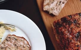 Turkey Meatloaf with Mushrooms and Herbs