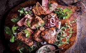 Turkish Lamb Chops with Sumac, Tahini, and Dill