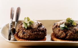 Turkish-Style Lamb Burgers with Walnut Sauce