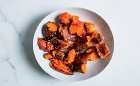 Twice-Roasted Sweet Potatoes With Hot Honey