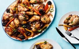 "Tzimmes" Chicken with Apricots, Prunes, and Carrots