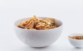 Udon With Chicken and Scallions