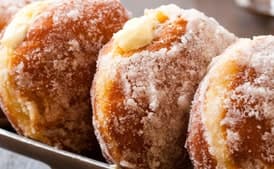 Vanilla Cream–Filled Doughnuts