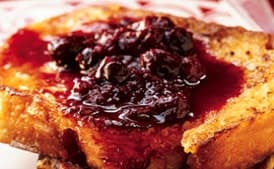 Vanilla-Maple French Toast with Warm Berry Preserves