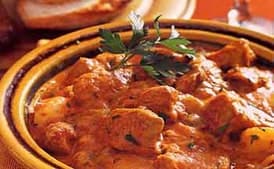 Veal and Tomato Ragoût with Potatoes, Cinnamon, and Cream