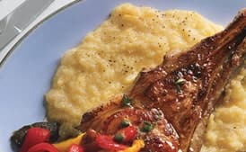 Veal Chops with Sherry Gastrique and Roasted Peperonata