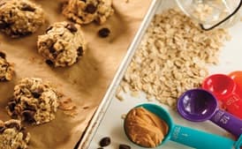 Chocolate Chip, Peanut Butter, and Banana Cookies