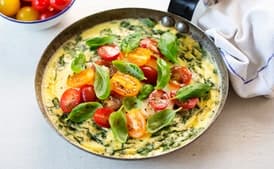 Vegetable Frittata with Asiago Cheese