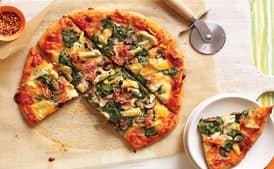 Veggi-Prosciutto Pizza