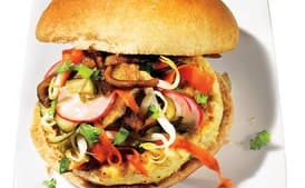 Vietnamese "Banh Mi" Chicken Burger