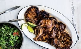 Vietnamese-Style Pork Chops with Fresh Herb Salad