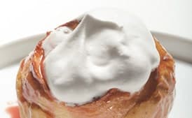 Warm Baked Apples with Cranberry-Caramel Sauce