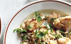 Warm Cauliflower and Herbed Barley Salad