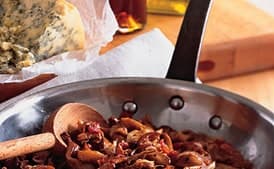 Warm Mushroom and Stilton Salad