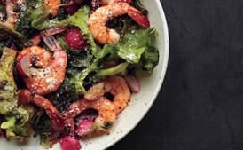 Warm Shrimp and Escarole Salad