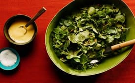 Watercress Salad With Warm Mustard Dressing