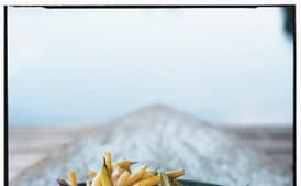 Wax Bean, Pea, and Chorizo Salad