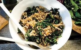 Wheat Berries with Charred Onions and Kale
