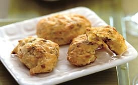 White Cheddar Puffs with Green Onions