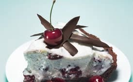 White Chocolate-Cherry Mousse Pie