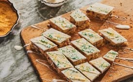 White Chocolate Fruitcake Bars