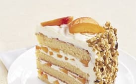 White Chocolate Layer Cake With Apricot Filling and White Chocolate Buttercream