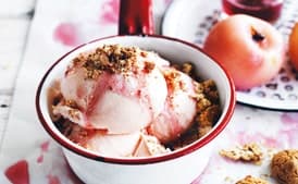 White Peach and Bourbon Vanilla Ice-Cream