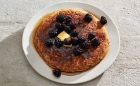 Whole Grain Pancakes with Blackberries