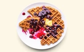 Whole Wheat–Oat Waffles