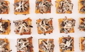 Wild Mushroom Ragoût on Crispy Polenta with Comte Cheese