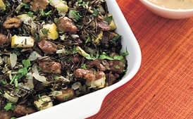 Wild Rice Dressing with Apples and Chestnuts