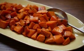 Wildflower Honey- and Whisky-Glazed Sweet Potatoes