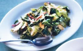 Wilted Escarole with Country Ham and Chiles