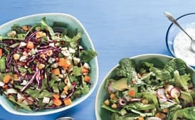 Winter Salad with Lemon-Yogurt Dressing